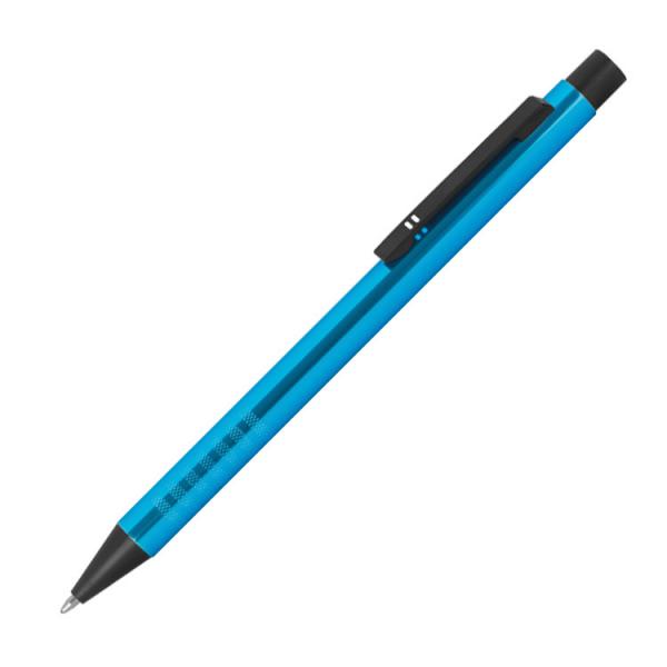 Kugelschreiber aus Metall / Farbe: türkis