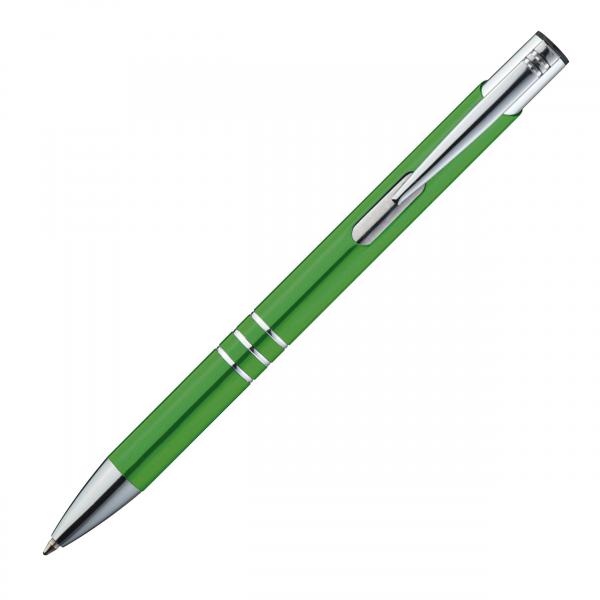 Kugelschreiber aus Metall / Schreibfarbe = Kugelschreiberfarbe / Farbe: grün