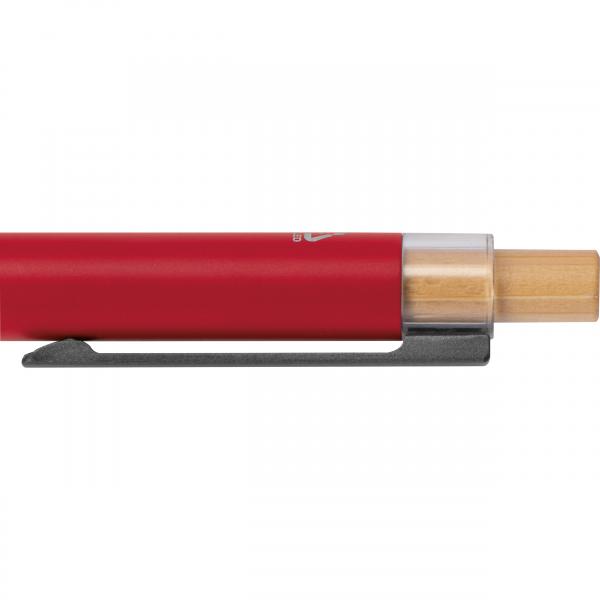 Kugelschreiber aus recyceltem Aluminium / Farbe: rot