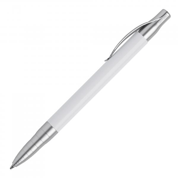 Kugelschreiber mit Gravur / aus Metall / Farbe: weiß