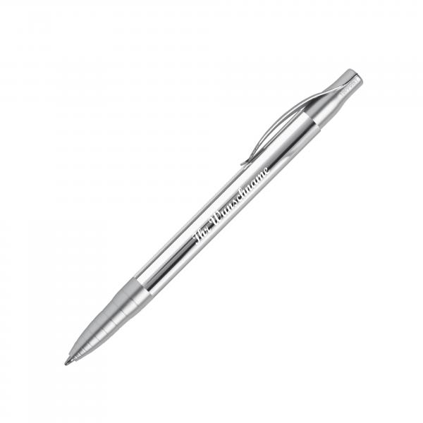 Kugelschreiber mit Namensgravur - aus Metall - Farbe: chrom