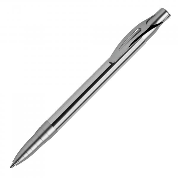 Kugelschreiber mit Namensgravur - aus Metall - Farbe: chrom