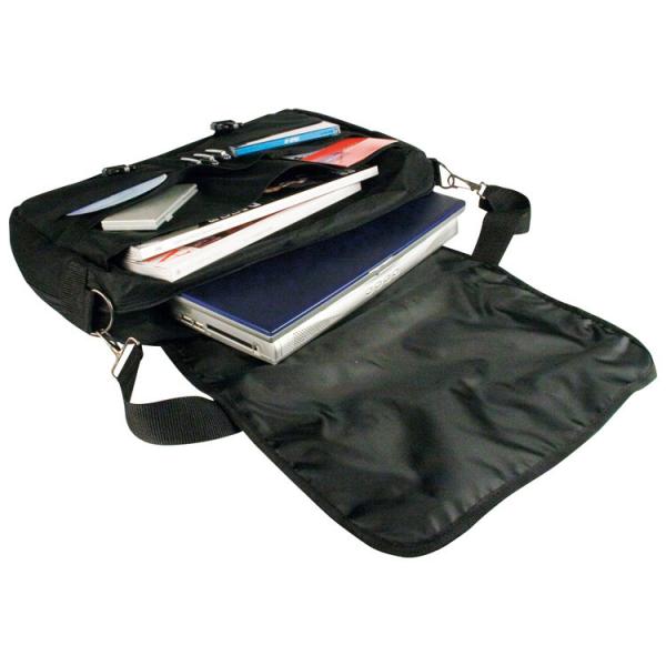 Laptoptasche / Notebooktasche / mit diversen Fächern / Farbe: schwarz