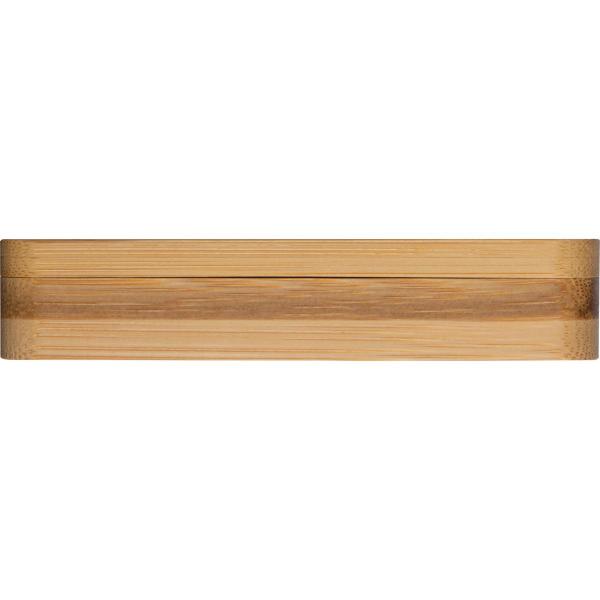 Maniküre-Set mit Gravur / 5-teilig / in Bambusetui