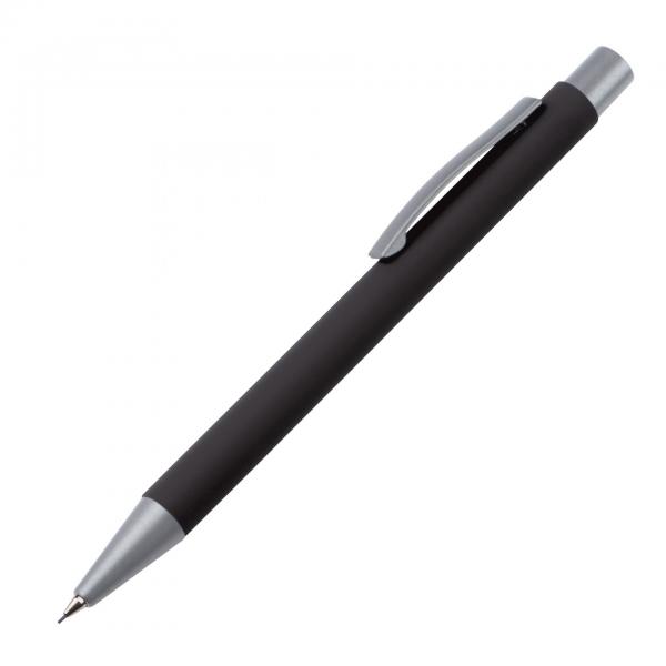 Metall-Schreibset mit Gravur / mit Kugelschreiber und Bleistift / Farbe: schwarz