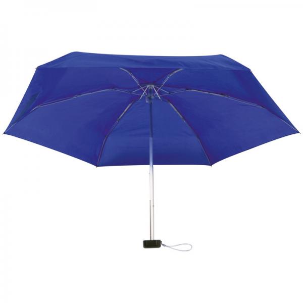 / Mini Taschen-Regenschirm blau - Taschenschirm mit Farbe: Etui / livepac-office