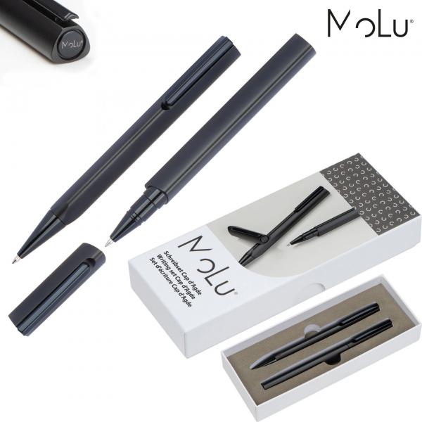 MoLu Schreibset Cap d'Agde mit Gravur / mit aus Kugelschreiber und Rollerball