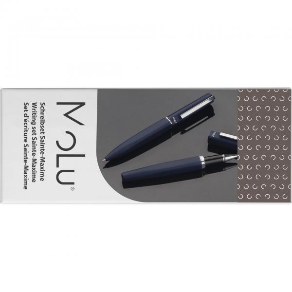 MoLu Schreibset Sainte-Maxime mit Gravur / mit Kugelschreiber und Rollerball