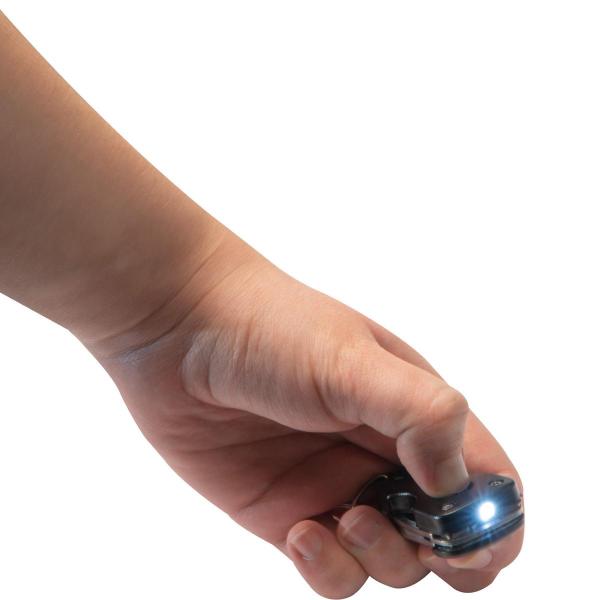 Multitool / mit LED und Schlüsselanhänger / Taschenmesser / Farbe: schwarz