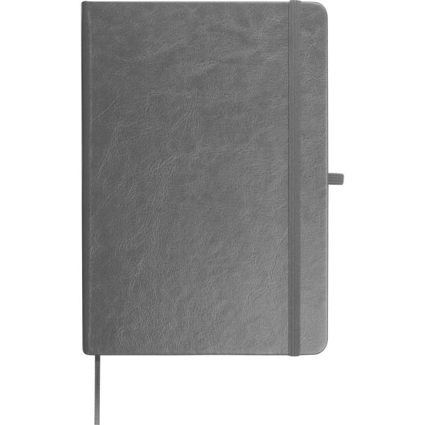 Notizbuch / Cover aus recyceltem PU / DIN A5 / 192 Seiten / Farbe: grau