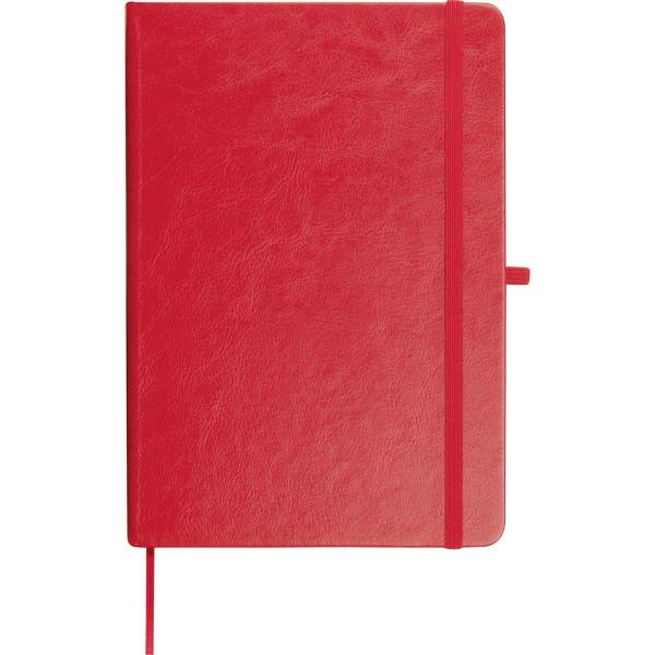 Notizbuch / Cover aus recyceltem PU / DIN A5 / 192 Seiten / Farbe: rot