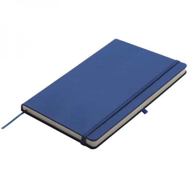 Notizbuch / DIN A5 / 160 S. / blanko / samtweiches PU Hardcover / Farbe: blau