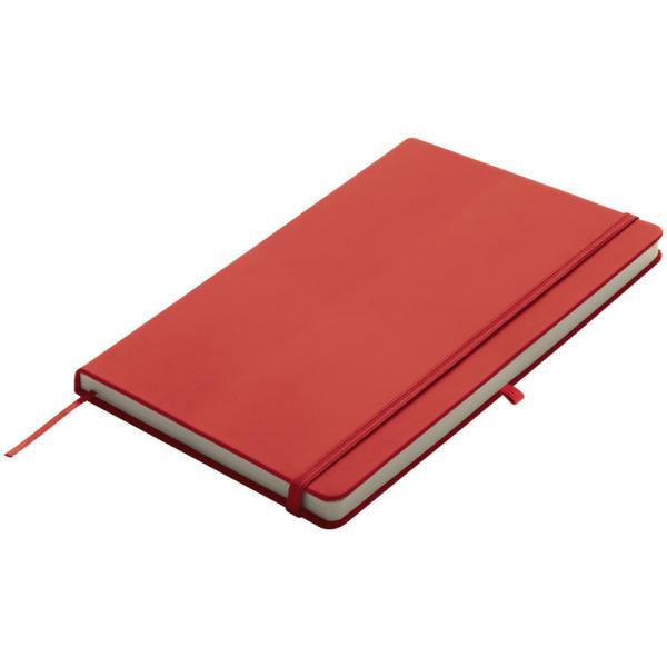 Notizbuch / DIN A5 / 160 S. / blanko / samtweiches PU Hardcover / Farbe: rot