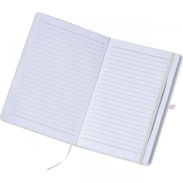 Notizbuch / DIN A5 / 160 Seiten / liniert / PU Hardcover / Farbe: weiß