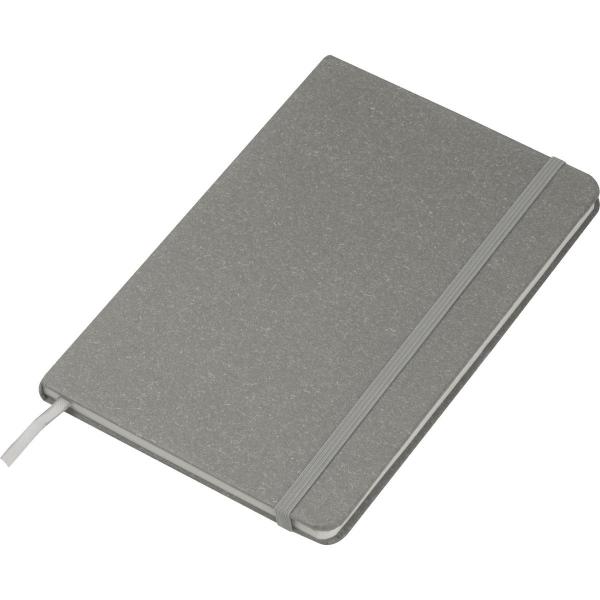 Notizbuch / DIN A5 / mit Kartonumschlag und gepunkteten Seiten / Farbe: grau