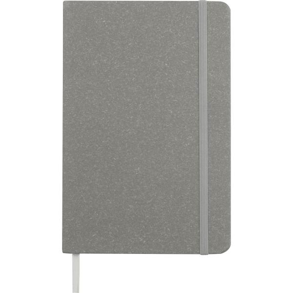 Notizbuch / DIN A5 / mit Kartonumschlag und gepunkteten Seiten / Farbe: grau