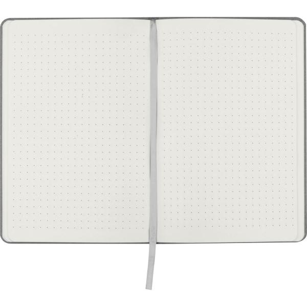Notizbuch / DIN A5 / mit Kartonumschlag und gepunkteten Seiten / Farbe: grau