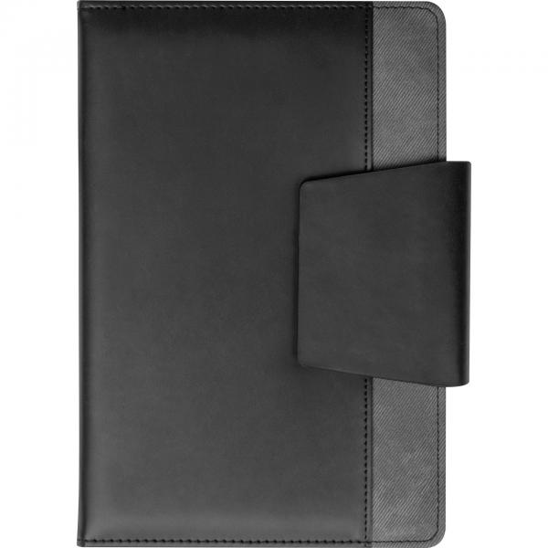 Notizbuch / DIN A5 / mit Magnetverschluss / 160 Seiten / Farbe: anthrazit