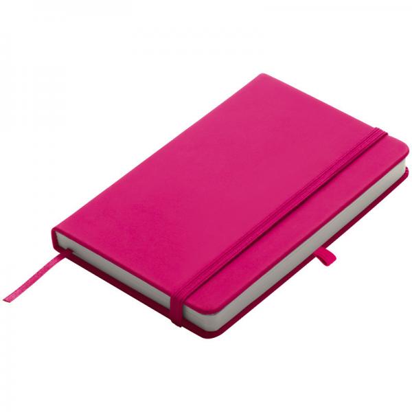 Notizbuch / DIN A6 / 160 S. / blanko / samtweiches PU Hardcover / Farbe: pink