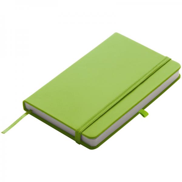 Notizbuch / DIN A6 / 160S. / blanko / samtweiches PU Hardcover / Farbe: hellgrün