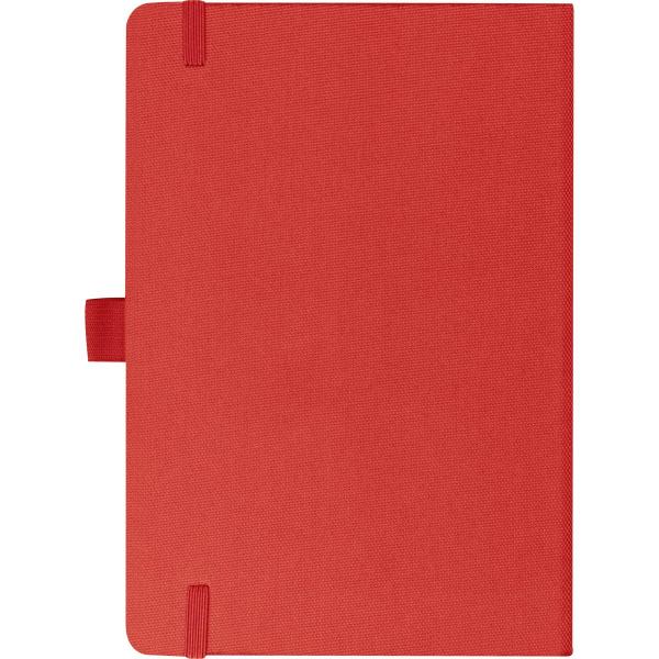 Notizbuch mit Gravur / Cover aus Bambus / DIN A5 / 192 Seiten / Farbe: rot