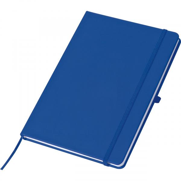 Notizbuch mit Gravur / DIN A5 / 160 linierte Seiten / PU Hardcover / Farbe: blau
