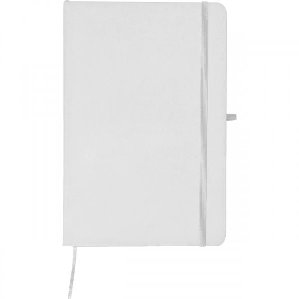 Notizbuch mit Gravur / DIN A5 / 160 linierte Seiten / PU Hardcover / Farbe: weiß