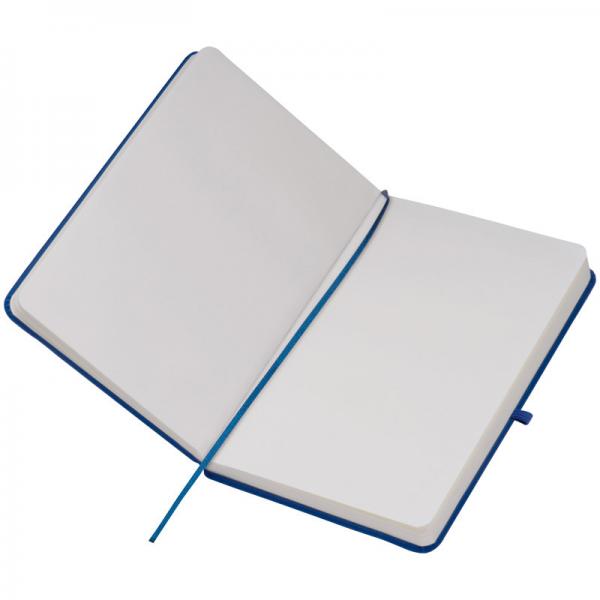Notizbuch mit Gravur / DIN A5 / 160 S. / blanko / PU Hardcover / Farbe: blau