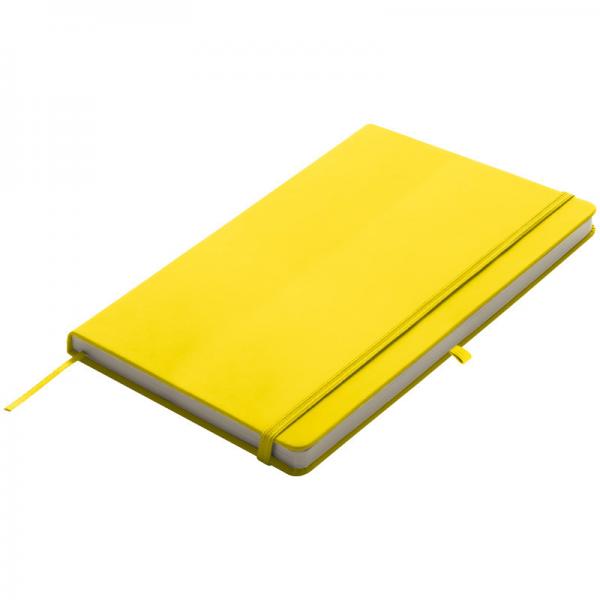 Notizbuch mit Gravur / DIN A5 / 160 S. / blanko / PU Hardcover / Farbe: gelb