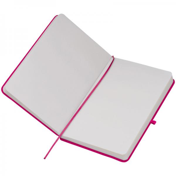 Notizbuch mit Gravur / DIN A5 / 160 S. / blanko / PU Hardcover / Farbe: pink
