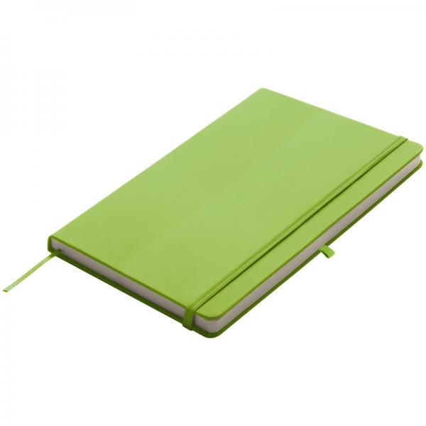 Notizbuch mit Gravur / DIN A5 / 160S. / blanko / PU Hardcover / Farbe: hellgrün