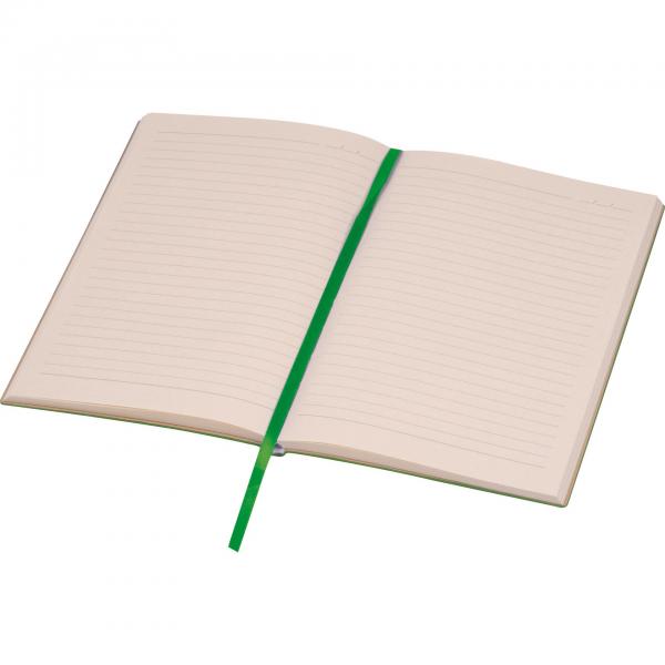 Notizbuch mit Gravur / DIN A5 / mit Softcover / 192 Seiten / Farbe: grün