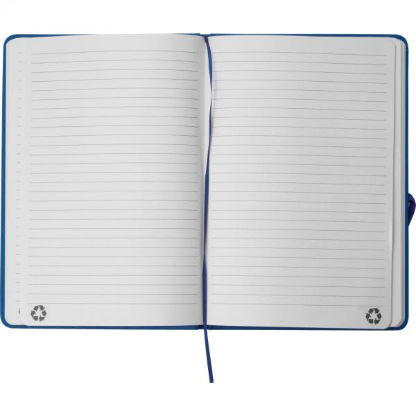 Notizbuch mit Gravur / DIN A5 / Umschlag aus PU / 160 Seiten / Farbe: blau