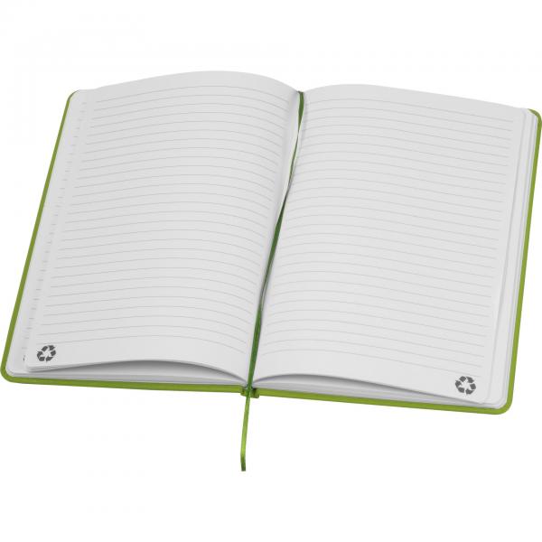 Notizbuch mit Gravur / DIN A5 / Umschlag aus PU / 160 Seiten / Farbe: hellgrün