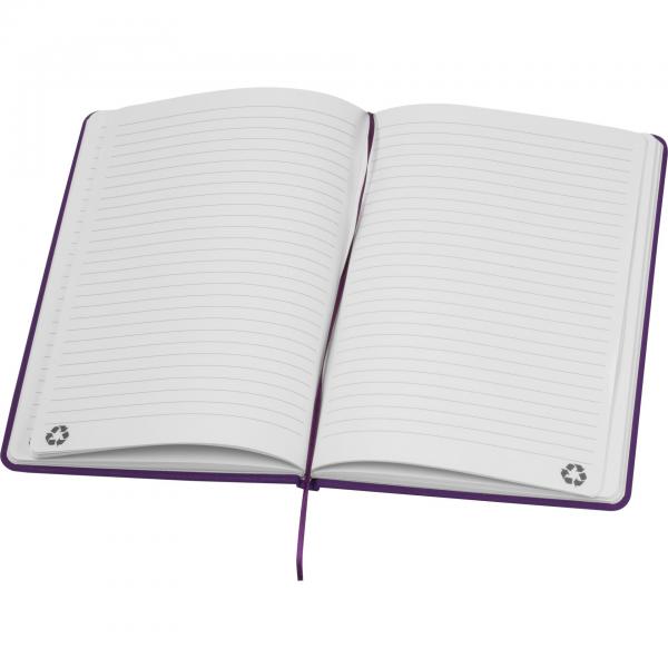 Notizbuch mit Gravur / DIN A5 / Umschlag aus PU / 160 Seiten / Farbe: lila