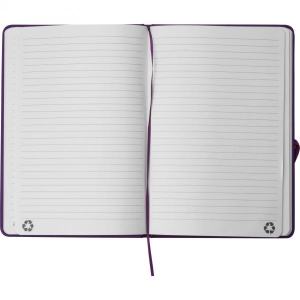 Notizbuch mit Gravur / DIN A5 / Umschlag aus PU / 160 Seiten / Farbe: lila