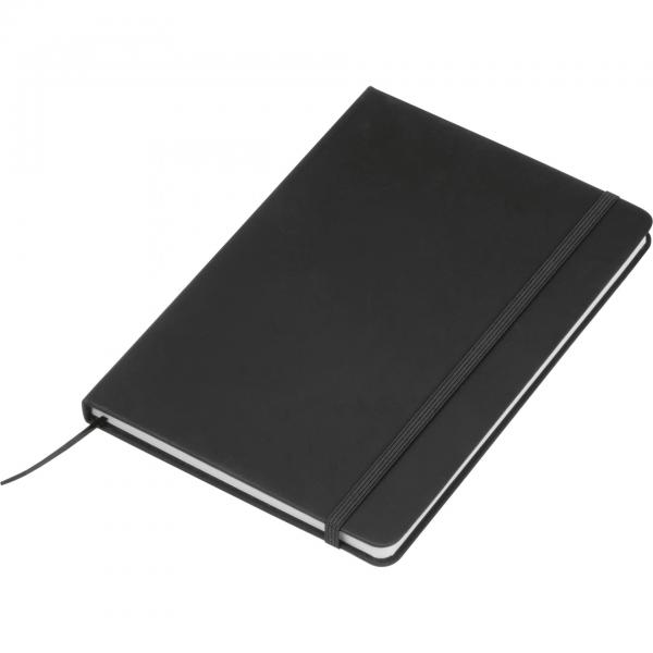 Notizbuch mit Gravur / DIN A5 / Umschlag aus PU / 160 Seiten / Farbe: schwarz