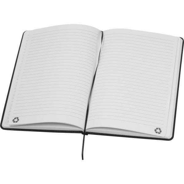 Notizbuch mit Gravur / DIN A5 / Umschlag aus PU / 160 Seiten / Farbe: schwarz