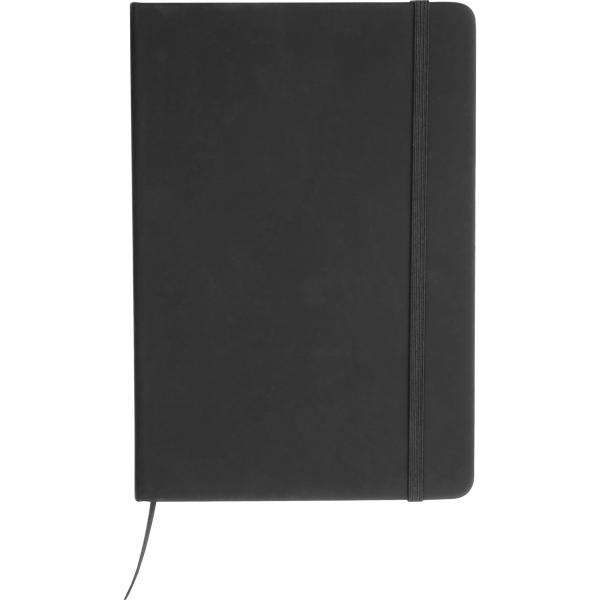 Notizbuch mit Gravur / DIN A5 / Umschlag aus PU / 160 Seiten / Farbe: schwarz