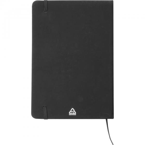 Notizbuch mit Gravur / DIN A5 / Umschlag aus PU / 160 Seiten / Farbe: schwarz