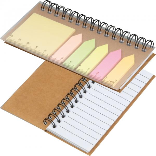 Notizbuch mit Haftnotizen