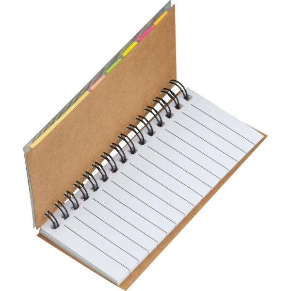 Notizbuch mit Haftnotizen