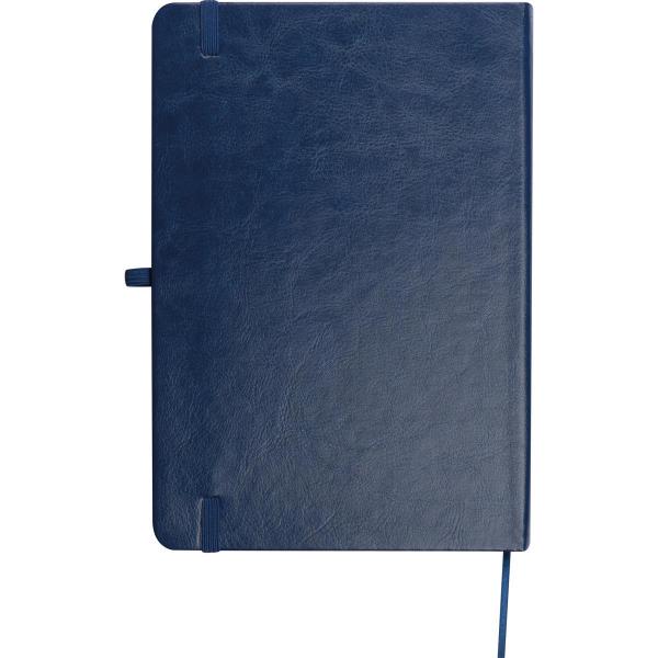 Notizbuch mit Kugelschreiber mit Gravur / A5 / 192 Seiten / PU Cover dunkelblau