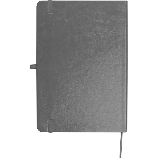 Notizbuch mit Kugelschreiber mit Gravur / PU Cover / A5 / 192 Seiten / grau