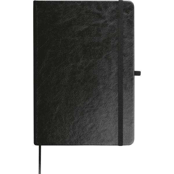 Notizbuch mit Kugelschreiber mit Gravur / PU Cover / A5 / 192 Seiten / schwarz