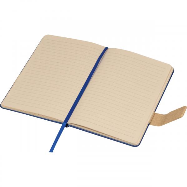 Notizbuch mit Magnetverschluss mit Namensgravur  - A5 - 160 Seiten - Farbe: blau