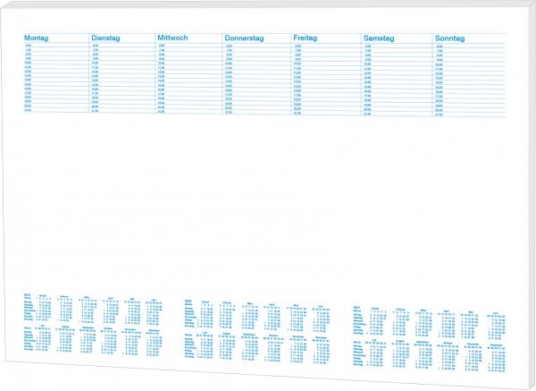 Papier Notiz-Schreibtischunterlage / Größe: 48x33cm / 30 Blatt