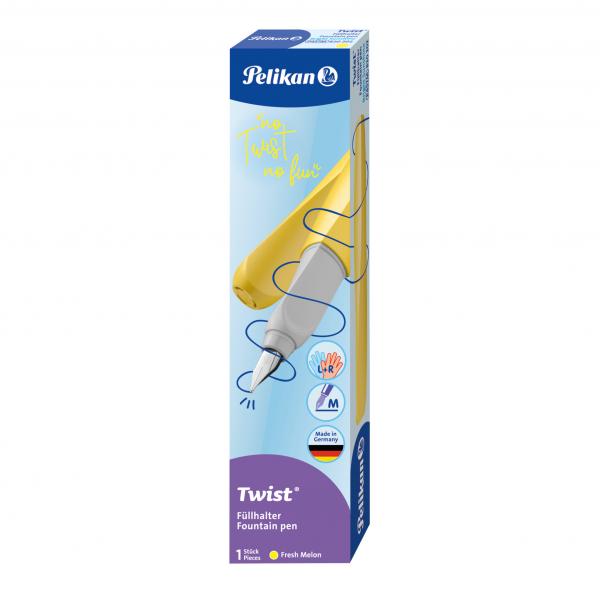 Pelikan Füllhalter / Füller / "Twist Bright Sunshine P457 M"