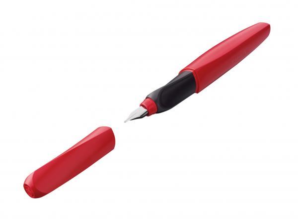 Pelikan Füllhalter / Füller / "Twist P457 M-Feder rot"