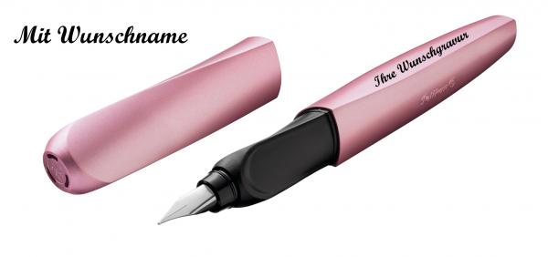 Pelikan Füllhalter mit Namensgravur - Füller - "Twist Girly Rose P457 M"